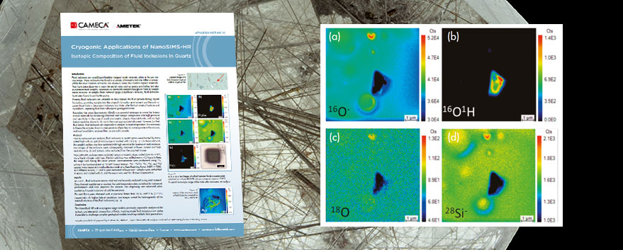 NanoSIMS fluid inclusions in Quartz